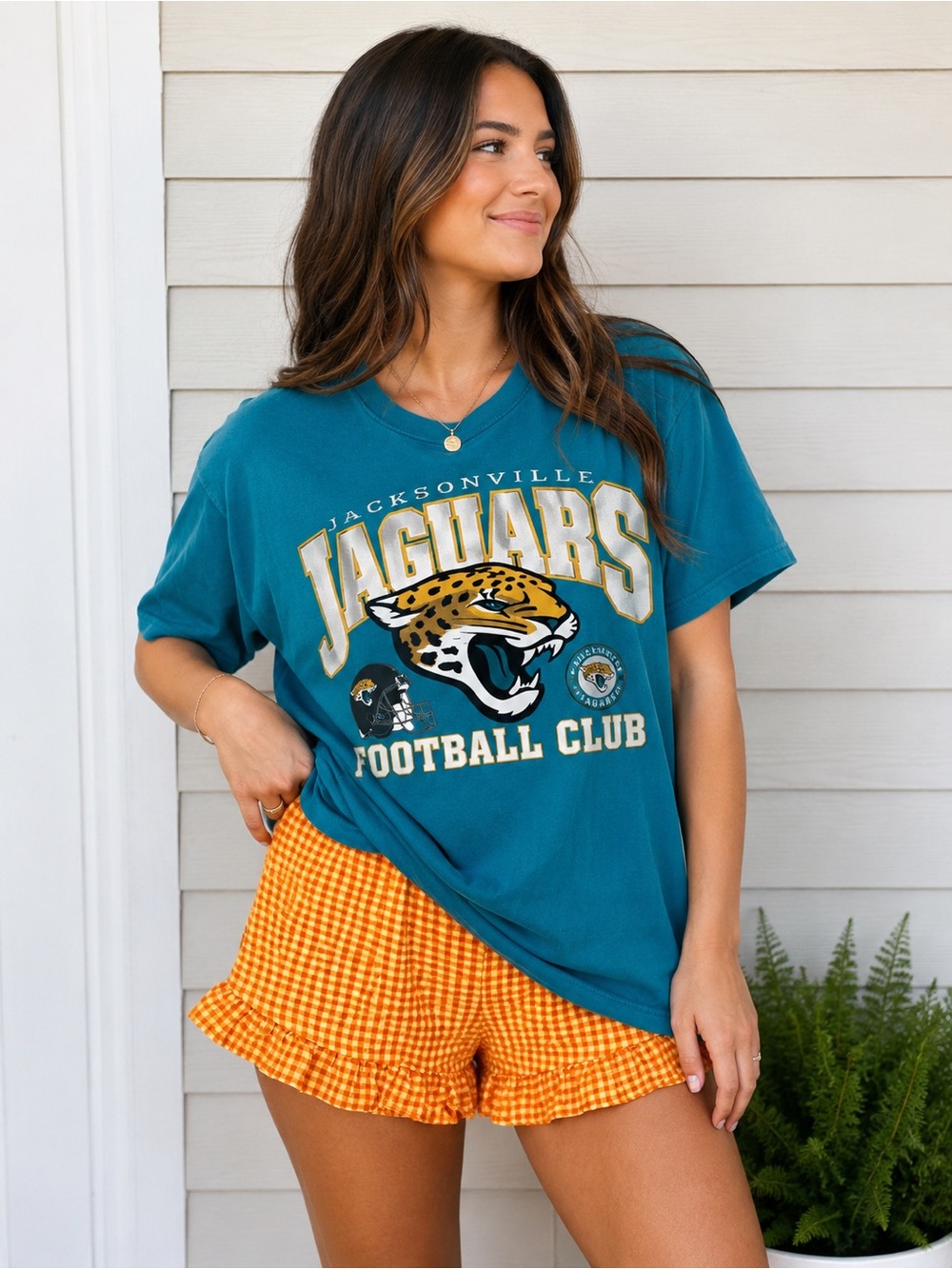 Wild Fable Orange Gingham Ruffle Shorts – Size XXS